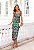 Vestido Midi de Crepe Estampado Jade Verde - Imagem 2