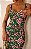 Vestido Midi de Crepe Estampado Jade Verde - Imagem 3