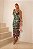 Vestido Midi de Crepe Estampado Jade Verde - Imagem 1