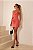 Vestido Curto Crepe Rosa Coral Flora - Imagem 3