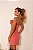 Vestido Curto Crepe Rosa Coral Flora - Imagem 4