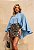 Conjunto de Bata Alongada Azul e Saia Curta Ana - Imagem 3