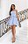 Vestido Godê de Crepe Azul Claro Fany - Imagem 1