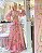 Vestido Longo Estampado Rosa Florir - Imagem 2