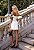 Vestido Curto Off-White Com Mangas Bufantes e Bordados Perolas Anaty - Imagem 3