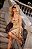 Vestido Curto de Viscolinho Em Tom Cappuccino - Imagem 3
