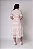 Vestido Midi Off White em Renda e Tule com Guipir Angel - Imagem 2