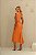 Vestido Midi Vice Versa Gaya Laranja - Imagem 3