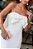 Vestido Mini de Crepe Alfaiataria Off-White - Imagem 1