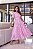 Vestido Midi Rosa de Renda Ana - Imagem 1