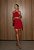 Vestido Curto de Crepe Vermelho Sofie - Imagem 4
