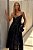 Vestido Midi Preto Em Renda de Couro Gabi - Imagem 2