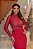 Vestido Midi Vermelho com Mangas Andressa - Imagem 4