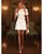 Vestido Curto de Viscolinho Off-White Etoile - Imagem 1