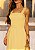 Vestido Midi de Crepe Amarelo Olivia - Imagem 5