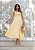 Vestido Midi de Crepe Amarelo Olivia - Imagem 1