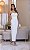 Vestido Midi em Crepe Branco Bordado de Pérolas Eloa - Imagem 4