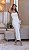 Vestido Midi em Crepe Branco Bordado de Pérolas Eloa - Imagem 1