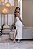 Vestido Midi em Crepe Branco Bordado de Pérolas Eloa - Imagem 6