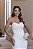 Vestido Midi em Crepe Branco Bordado de Pérolas Eloa - Imagem 3