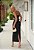 Vestido Midi em Crepe Preto Bordado Star - Imagem 6