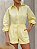 Camisa Linho Punho Elástico Amarelo - Imagem 2