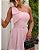 Vestido Rosa Midi Godê com Cinto Aliança - Imagem 2