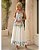 Vestido Midi Fiori em Crepe Floral com Apliques - Imagem 3