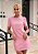 Vestido Curto Rosa Laço Aurora - Imagem 1