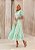 Vestido Midi Verde Renda Aquarela - Imagem 1