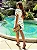 Vestido Curto Off-White com Poás Pretos em Crepe Dolce Poá - Imagem 3