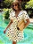 Vestido Curto Off-White com Poás Pretos em Crepe Dolce Poá - Imagem 1