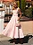 Vestido Midi Com Cinto Rosa Candy - Imagem 1