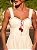 Vestido Midi Off White Morango Bloom - Imagem 2