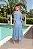 Vestido Midi em Renda com Guipir Azul Teodora - Imagem 3