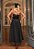 Vestido Midi Preto com Laço na cintura Charme - Imagem 3