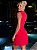 Vestido Curto de Crepe Vermelho Fabi - Imagem 3