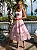 Vestido Midi de Viscolinho Rosa Amanda - Imagem 1