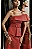 Vestido Midi Peplum Vermelho Mag - Imagem 2