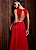 Vestido Longuete Costas Aberta Vermelho - Imagem 3