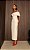 Vestido Midi Peplum off white Mare - Imagem 1
