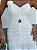 Vestido Midi de Renda Off-White Daiany - Imagem 2