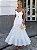 Vestido Midi de Renda Off-White Daiany - Imagem 1