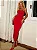 Conjunto Midi Red Celebration em Crepe Vermelho - Imagem 1