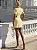 Vestido Curto Amarelo Manteiga Sany - Imagem 3
