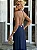 Vestido Slip Midi Azul Marinho Nicole - Imagem 2