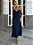 Vestido Slip Midi Azul Marinho Nicole - Imagem 1