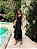 Vestido Midi Preto Babados Ravena - Imagem 1