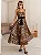Vestido Midi Animal Print em Crepe com Faixa Guapa - Imagem 1