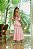 Vestido Midi Rosa em Crepe com Pedrarias Brenda - Imagem 4